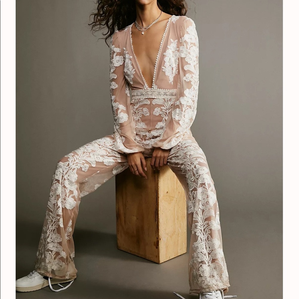 For Love & Lemons Temecula Wedding Jumpsuit XS